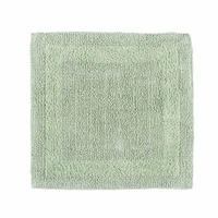 DUSCHVORLEGER 50/50 cm, 100% Baumwolle, wendbar - Salbeigrün, Textil (50/50cm) - Homescapes