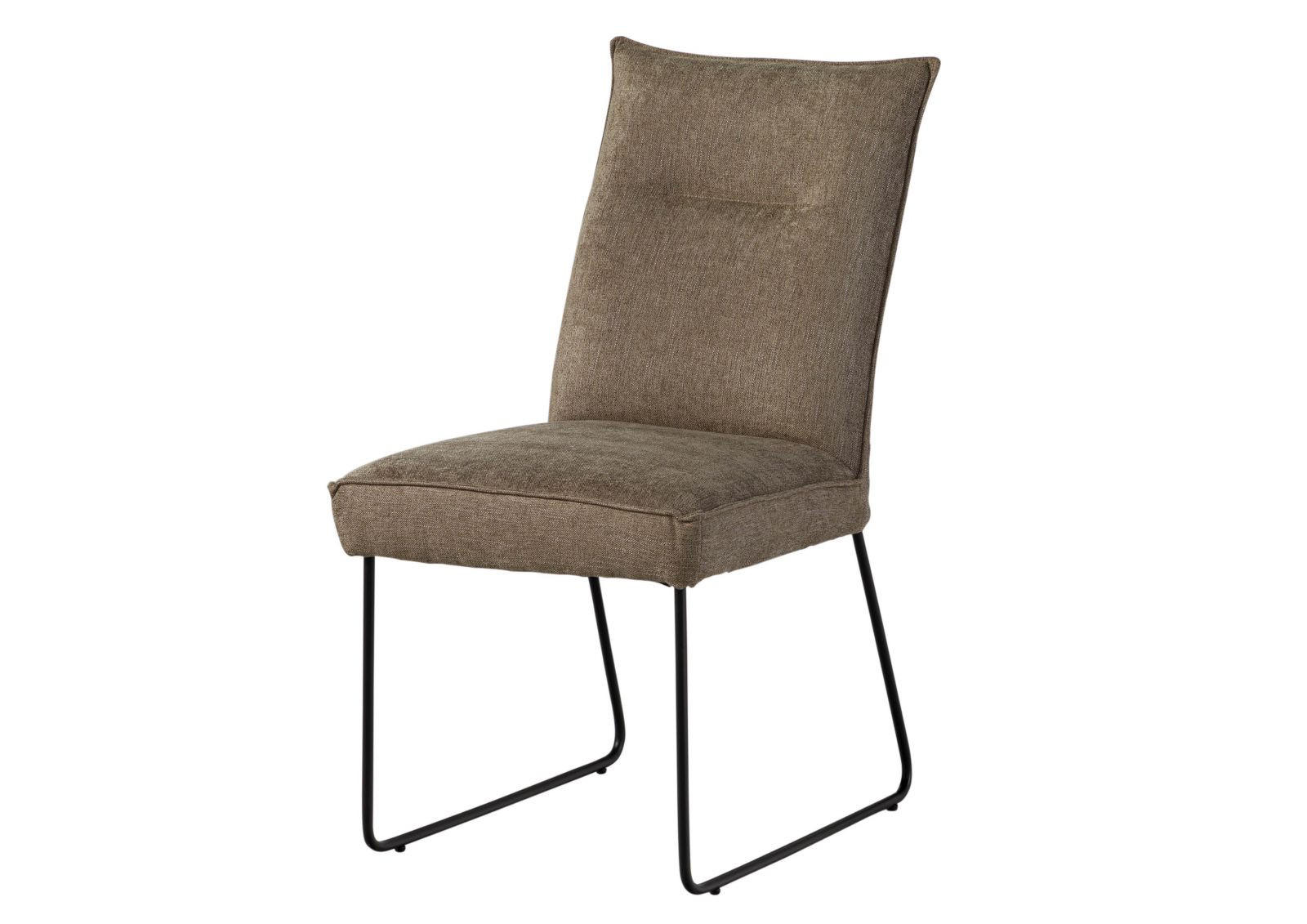STUHL 100% Polyester 51 x 61 x 92 cm taupe SEATTLE #111 - Taupe, Kunststoff (51/92/61cm) - Massivmoebel24
