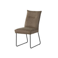 STUHL 100% Polyester 51 x 61 x 92 cm taupe SEATTLE #111 - Taupe, Kunststoff (51/92/61cm) - Massivmoebel24