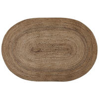 KURZFLOR-TEPPICH Demirci 180/120 cm - Beige, Naturmaterialien (120/180cm) - Beliani