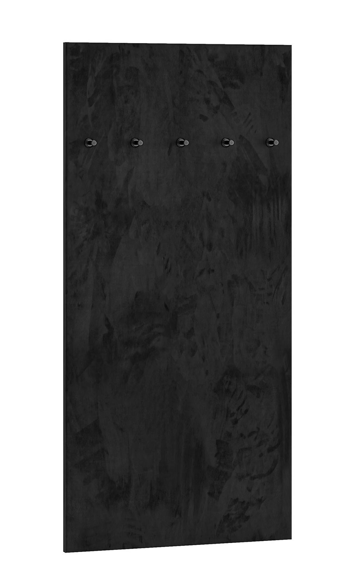 WANDPANEEL Oiven Schwarz 70 / 3 / 145cm - Schwarz, Holz/Holzwerkstoff (70/145/3cm) - Feldmann-Wohnen