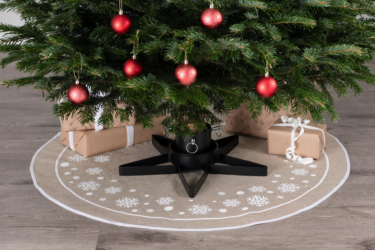 CHRISTBAUMSTÄNDER Metall Star - Schwarz, Metall (47/14.5cm)