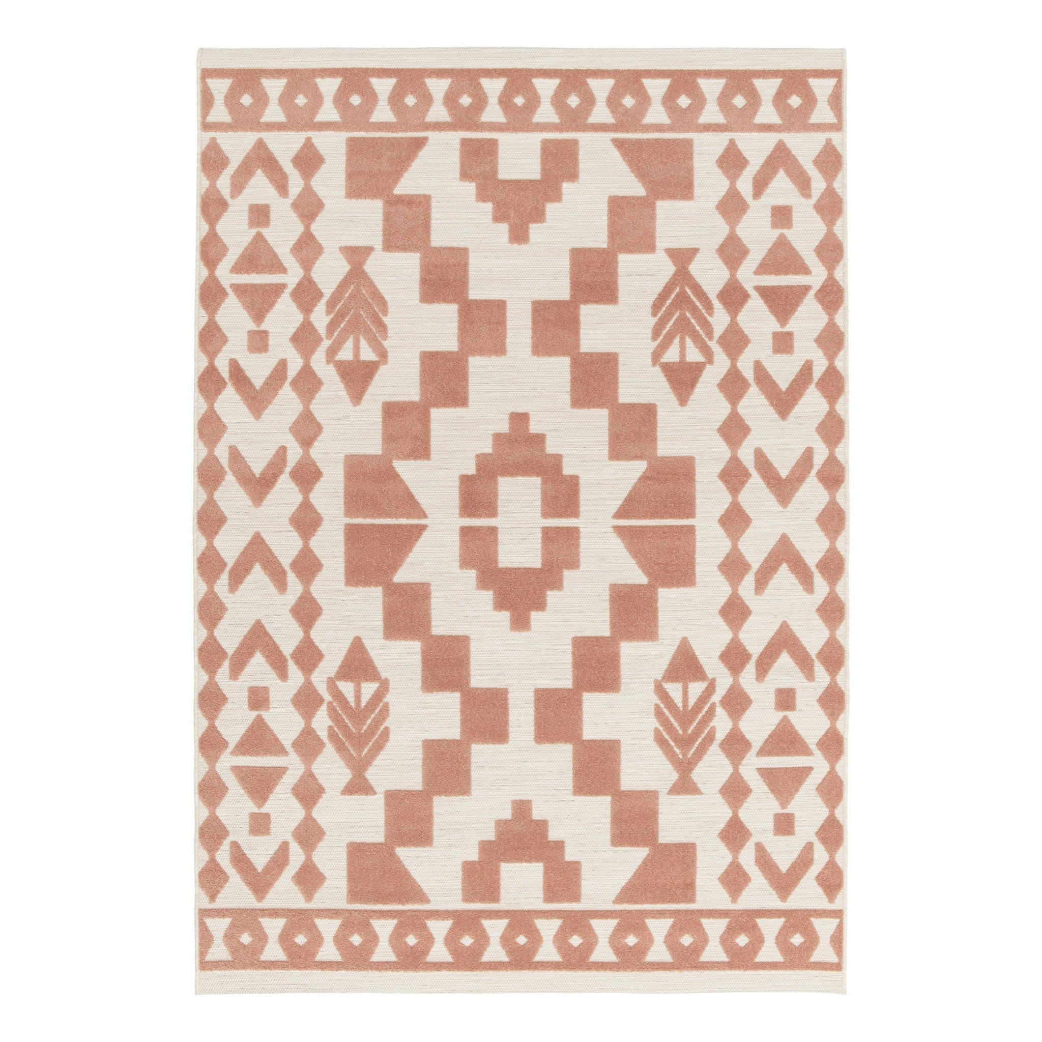 TEPPICH im ethnischen Stil rosa - Pink, Textil (120/170cm) - AFK Living