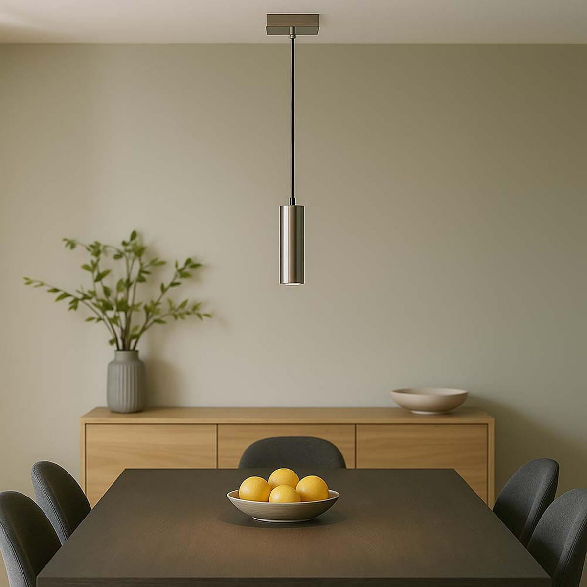 PENDELLEUCHTE LOFT Metall Silber 2x - Silberfarben, Metall (18/18/150cm) - Nowa