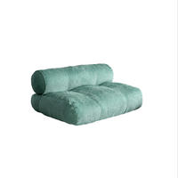 BODENSOFA Grün, 120 cm - Grün, Textil (120/58/80cm) - Vercart