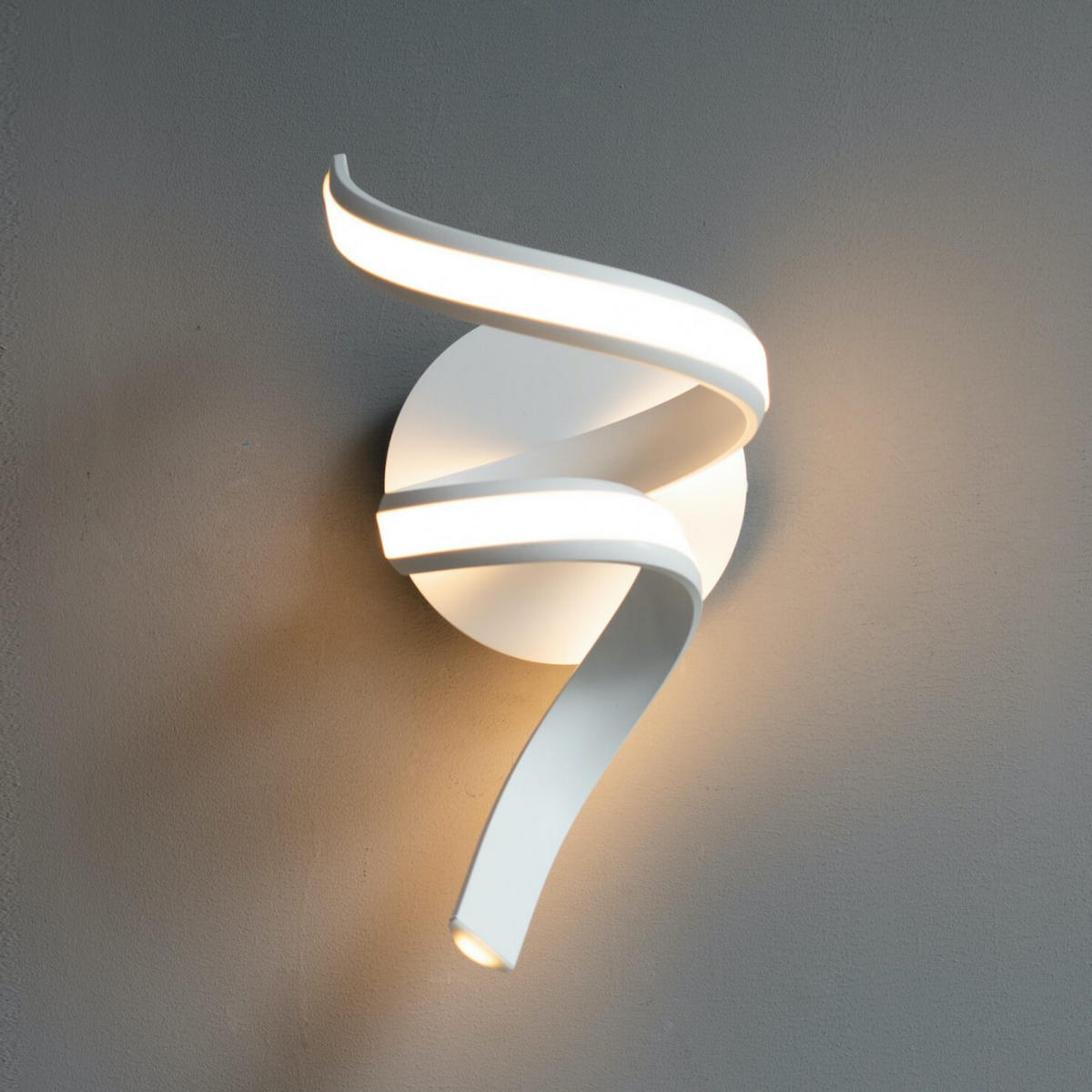 WANDLEUCHTE Kauai, Weiß, 38cm - Weiß, Metall (20/38/20cm) - KOSILUM