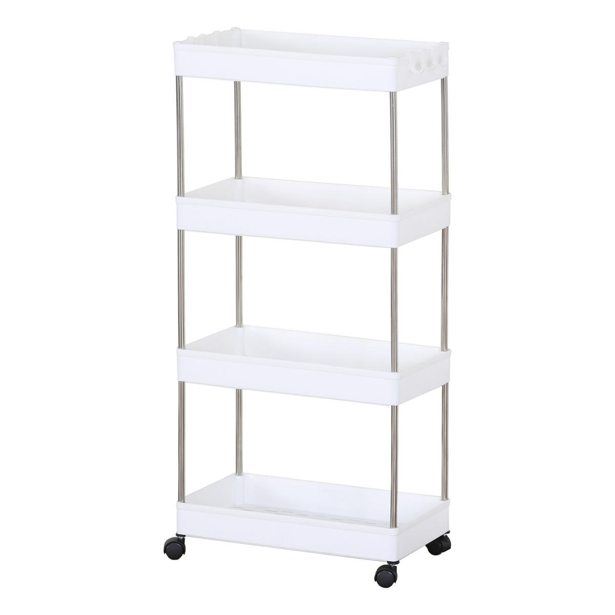 KÜCHENWAGEN Weiß 23/40/85 cm - Weiß, Kunststoff (23/85/40cm) - Mobili Rebecca