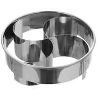 KAJZERKENSCHNEIDER Brötchenformer 10,5 cm Silber - Silberfarben, Metall (10.5/4/10.5cm) - Orion 