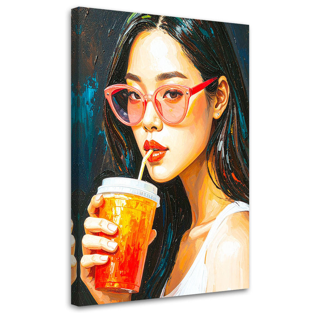 Feeby Leinwandbild Beige 40x60 cm