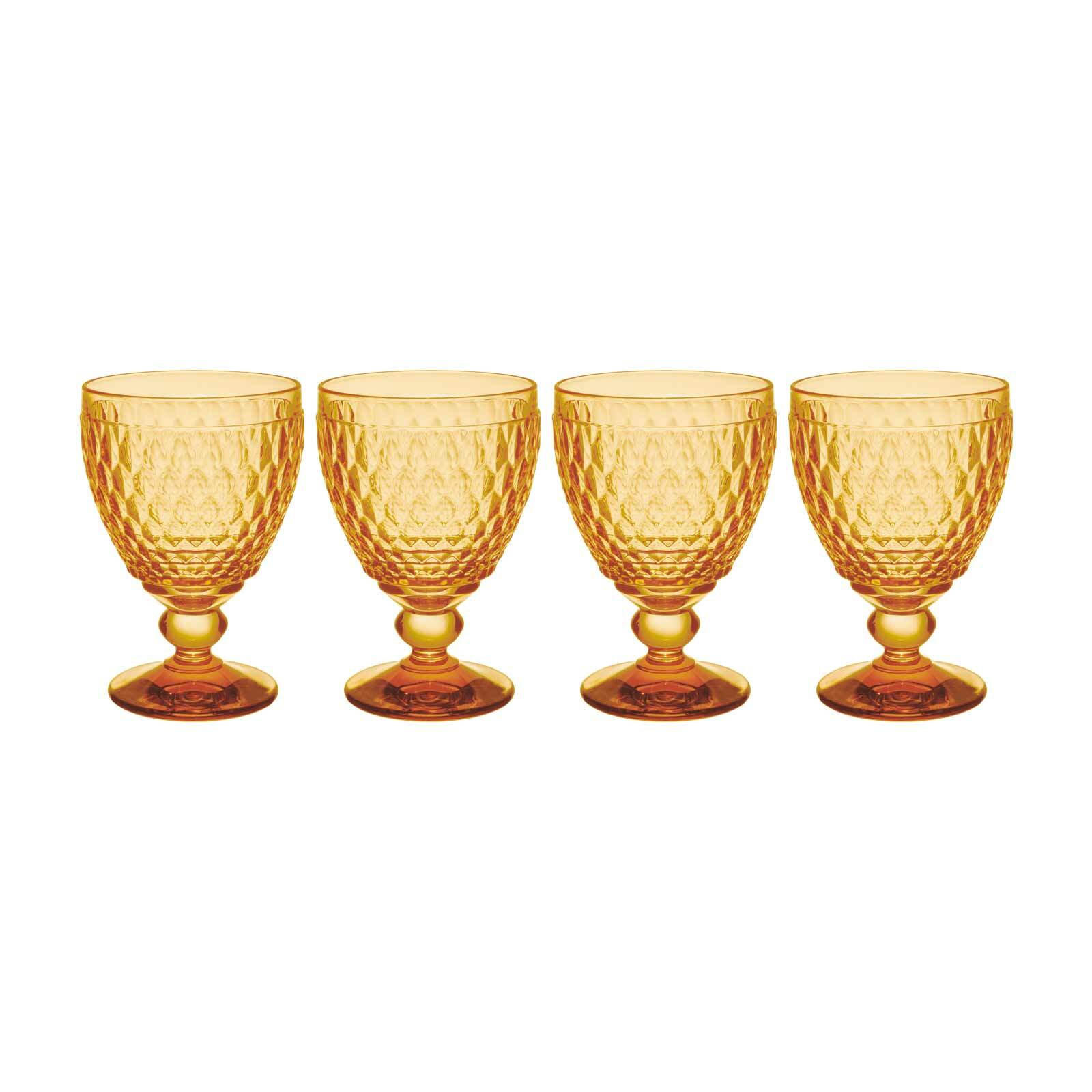 ROTWEINGLÄSER Boston Coloured Saffron 310 ml 4er Set - Gelb, Glas (0.2L) - Villeroy & Boch