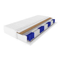 TASCHENFEDERKERNMATRATZE 7 Zonen + KOKOS 200/200 Schwarz H4 - Schwarz, Textil (200/200cm) - Deine Möbel 24