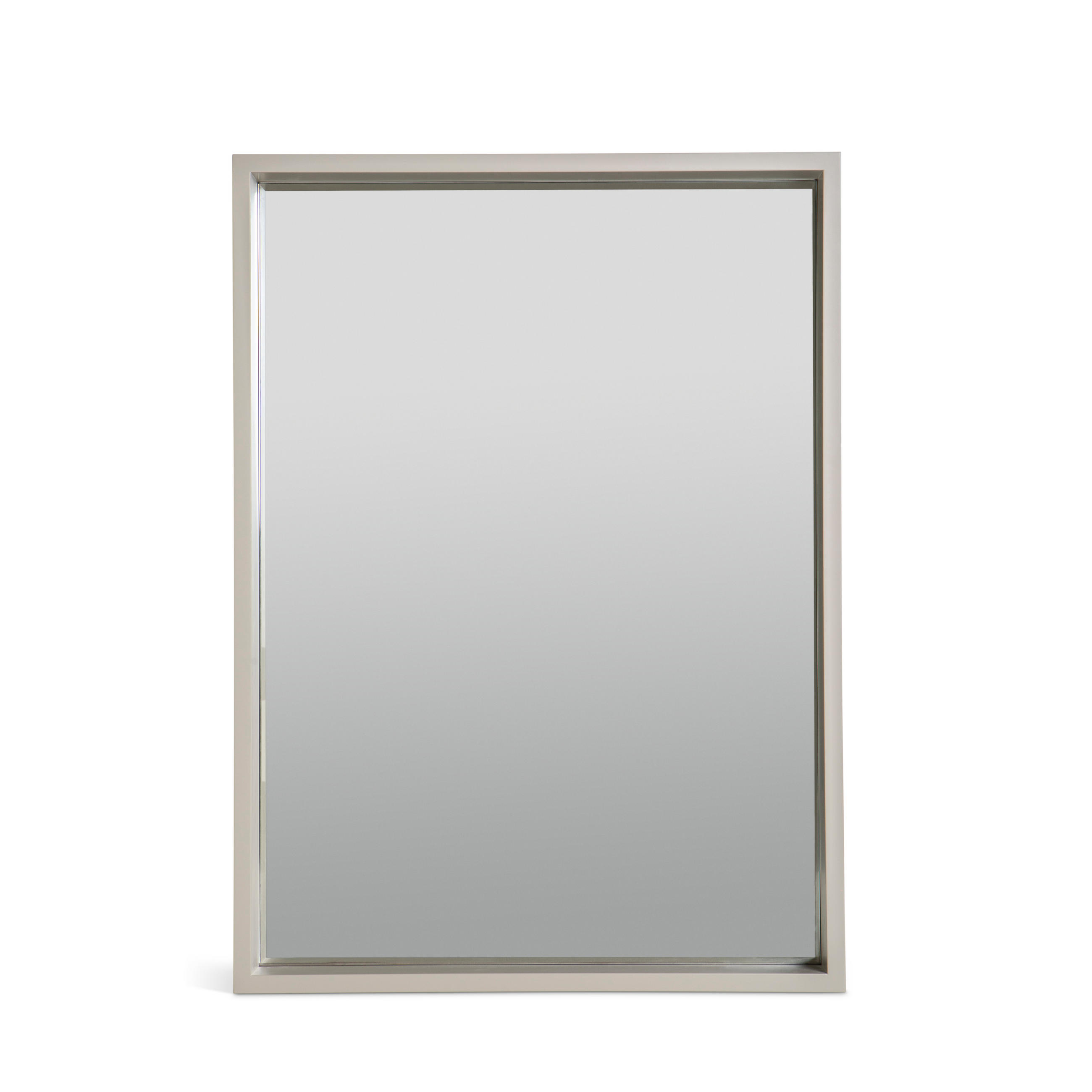 SPIEGEL aus MDF 70/50 cm Taupe NIKO - Taupe, Holzwerkstoff (54/74/8cm) - RNT By Really Nice Things