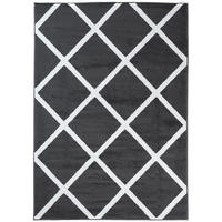 TEPPICH LUXURY Dunkelgrau Karo Marokkanisch 250/300 cm - Dunkelgrau, Textil (250/300cm) - Tapiso