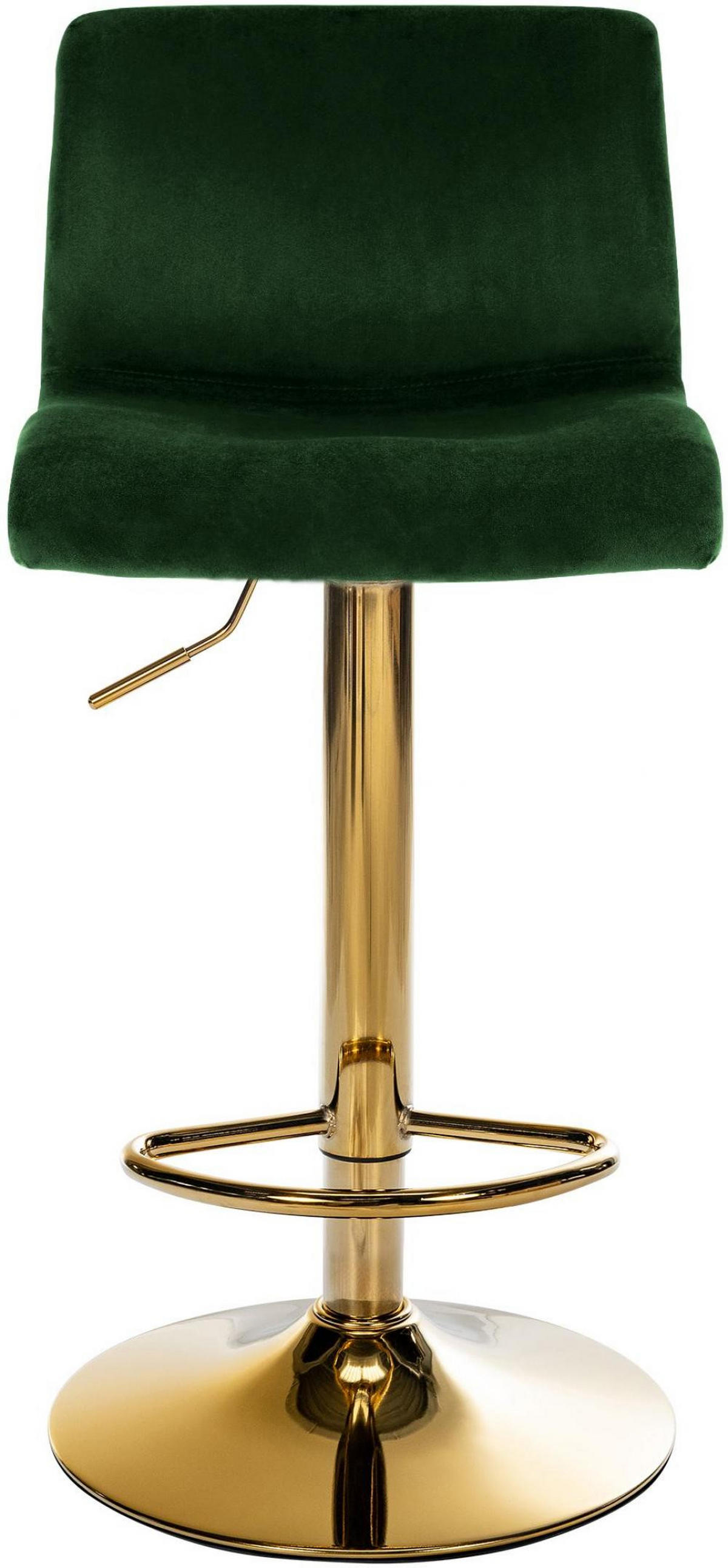 BARHOCKER Samt Grün - Grün, Textil (39/83/36cm) - CLP