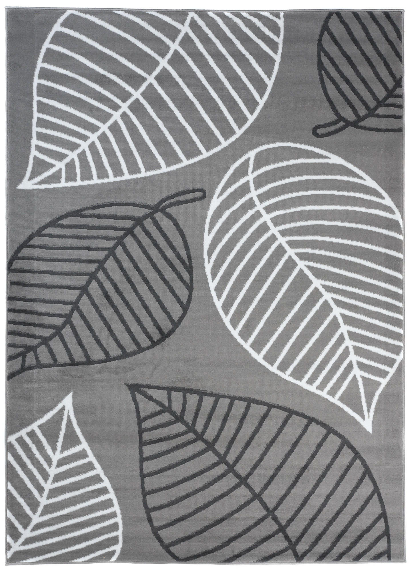 TEPPICH LUXURY Grau Floral Blatt 200/300 cm - Grau, Textil (200/300cm) - Tapiso