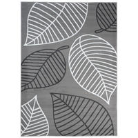 TEPPICH LUXURY Grau Floral Blatt 200/300 cm - Grau, Textil (200/300cm) - Tapiso