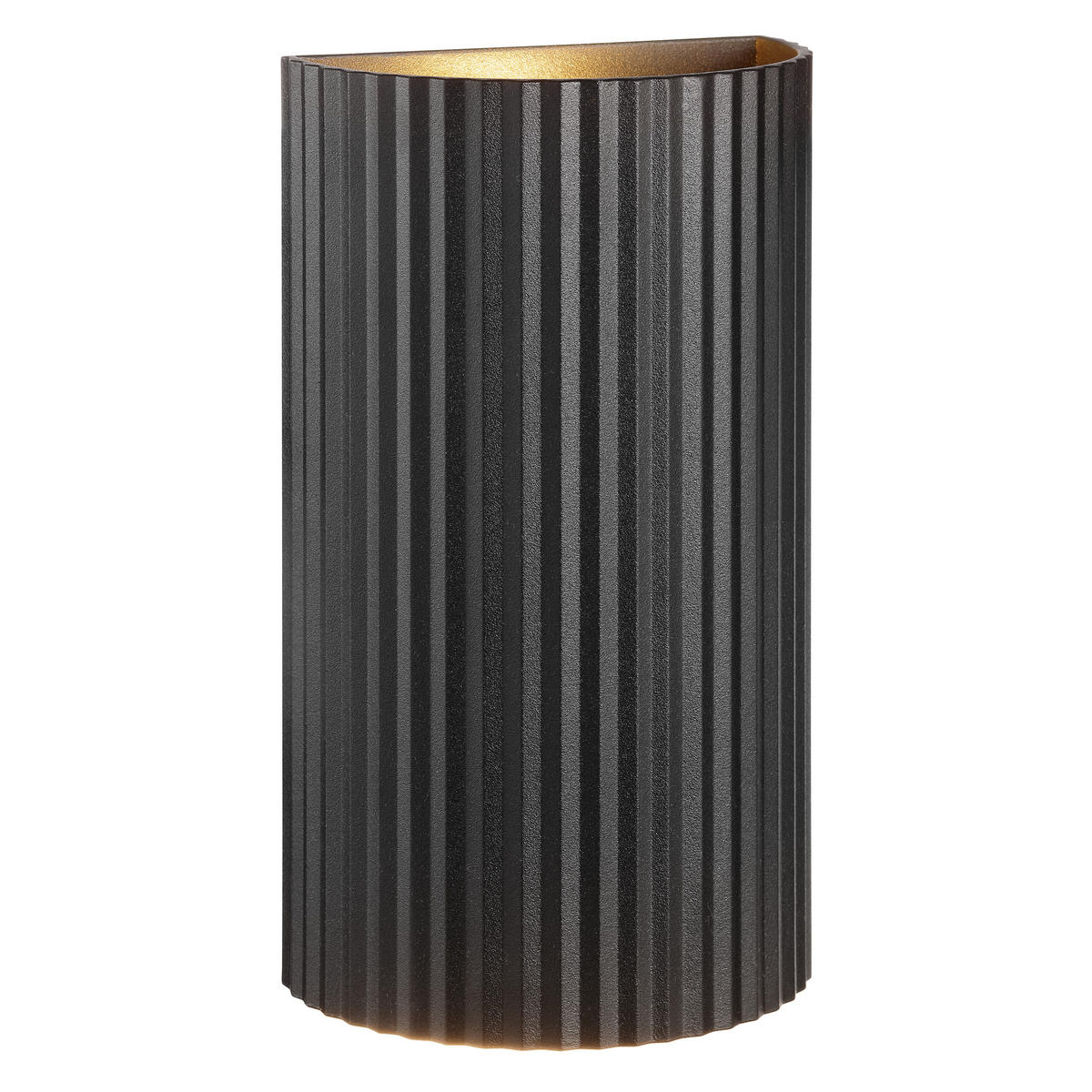 WANDLEUCHTE Undula Schwarz 6/10/18 cm - Schwarz, Metall (10/18/6cm) - Brilliant