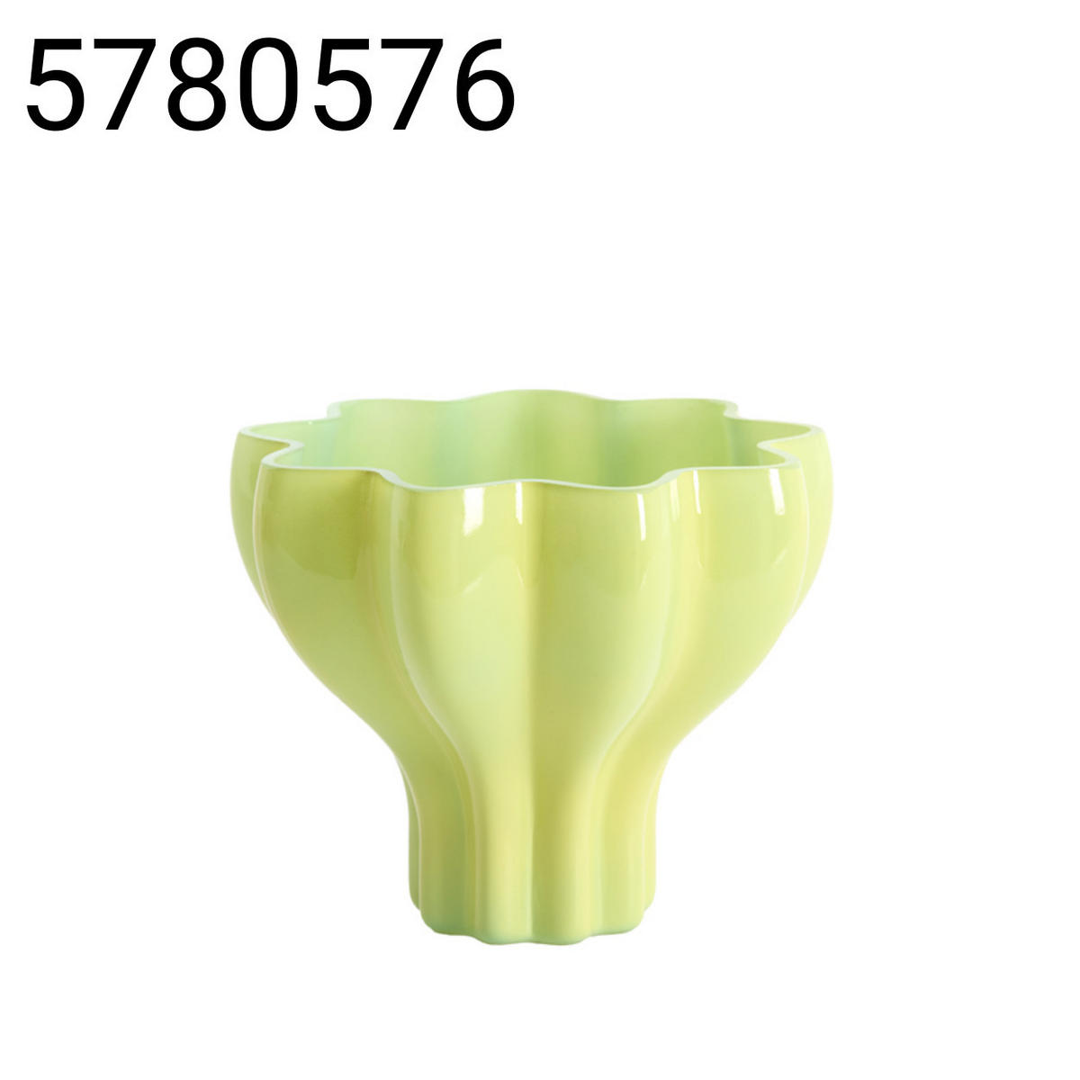 VASE Luson - Grün - 20/20/15.5 cm - Grün, Glas (15.5cm) - Light & Living