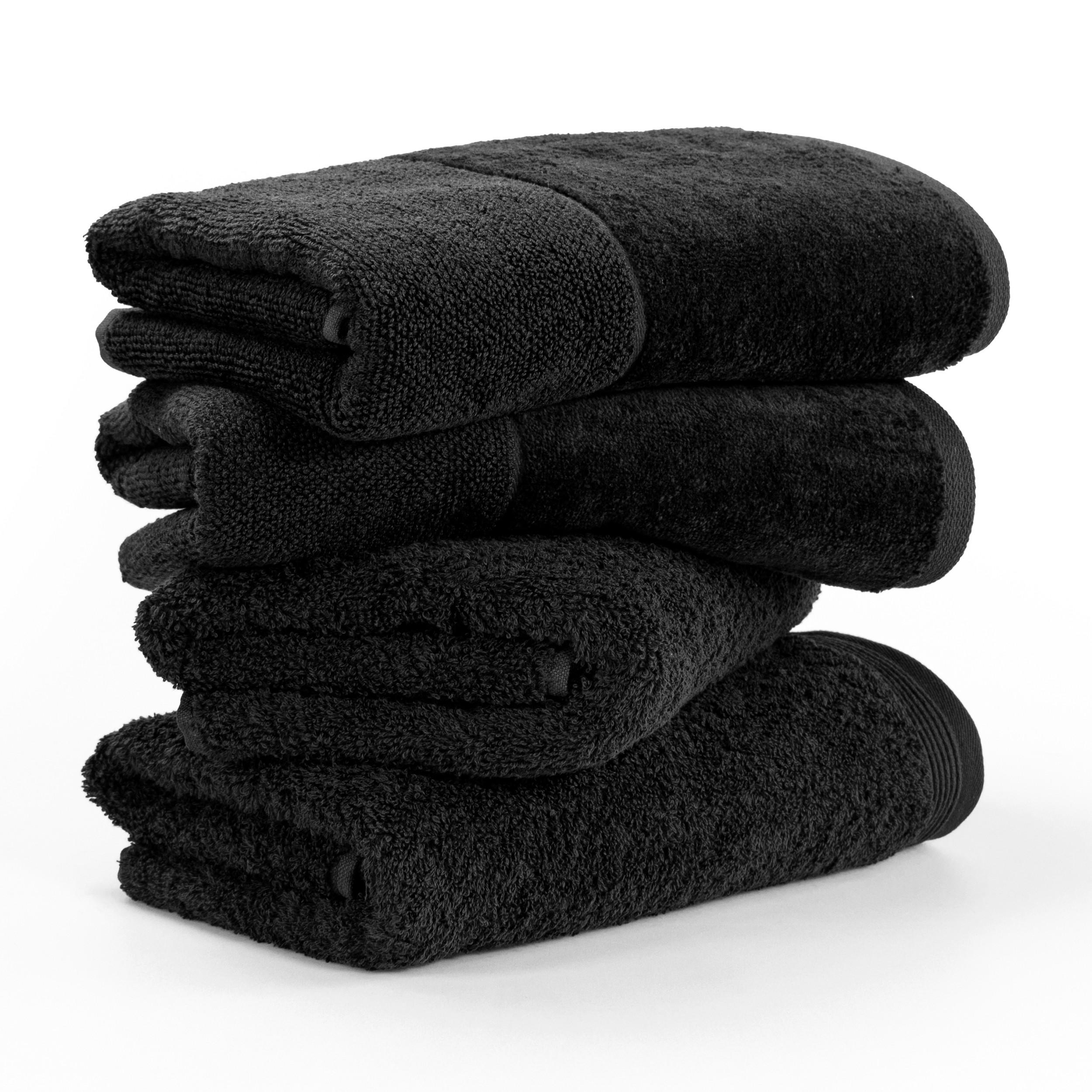 HANDTUCHSET PREMIUM-SET - Schwarz, Textil (50/100cm) - MÖVE