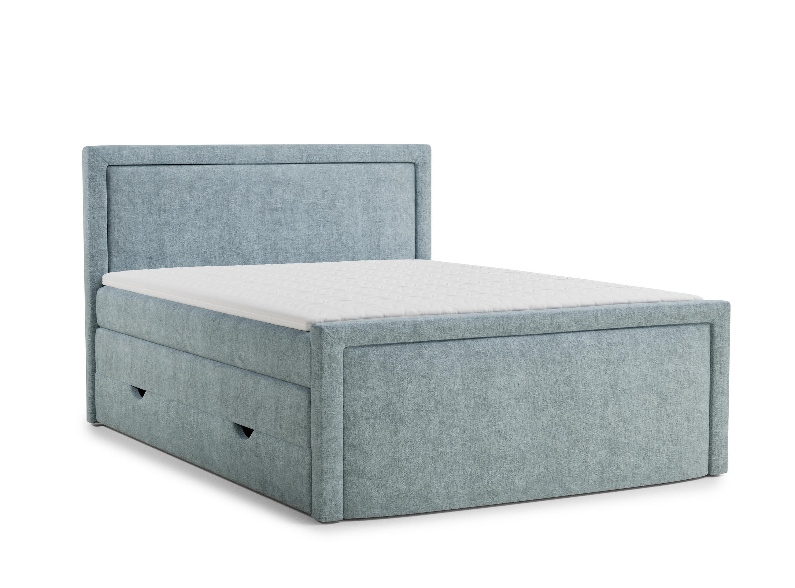 Maison de Reve Boxspringbett Hellblau 140x200 cm