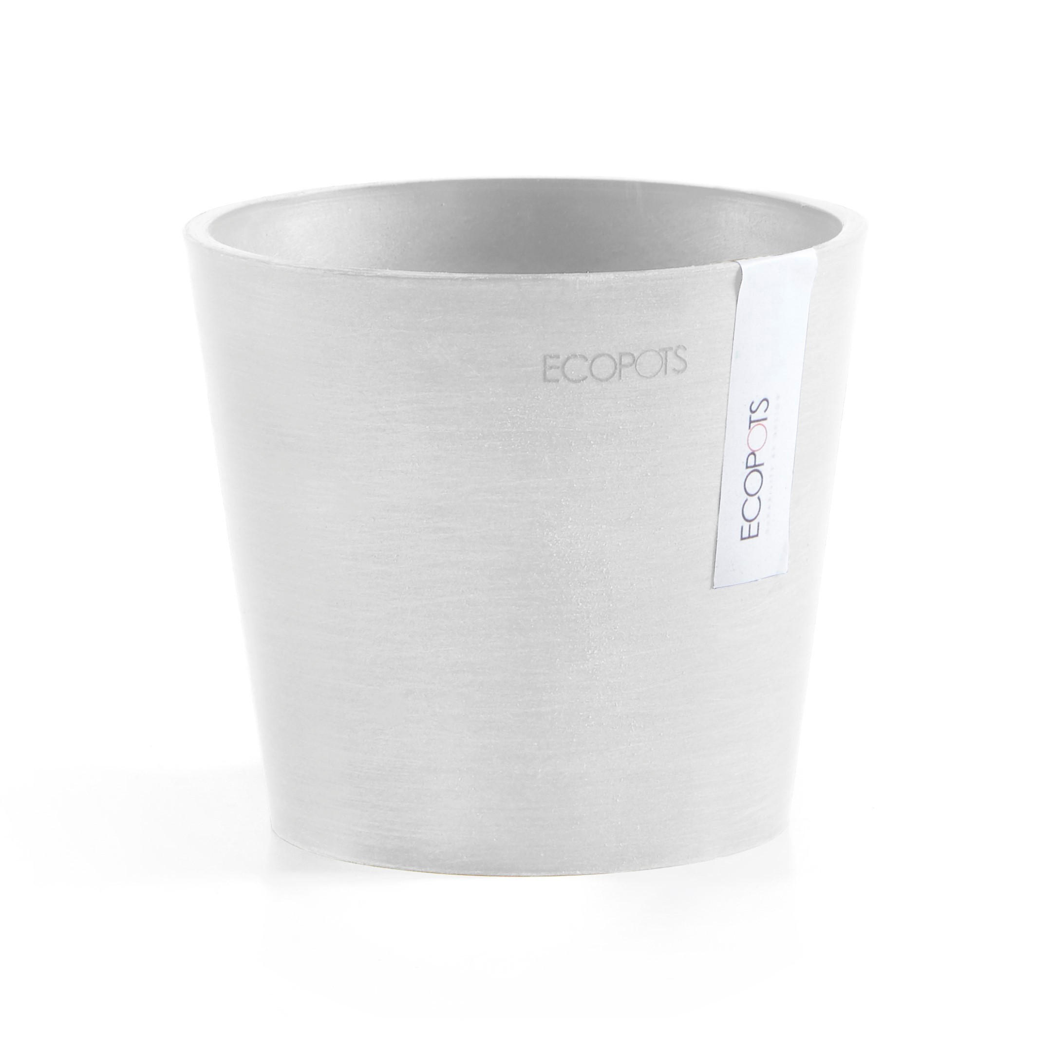 Ecopots Blumentopf Weiß 11.4 cm