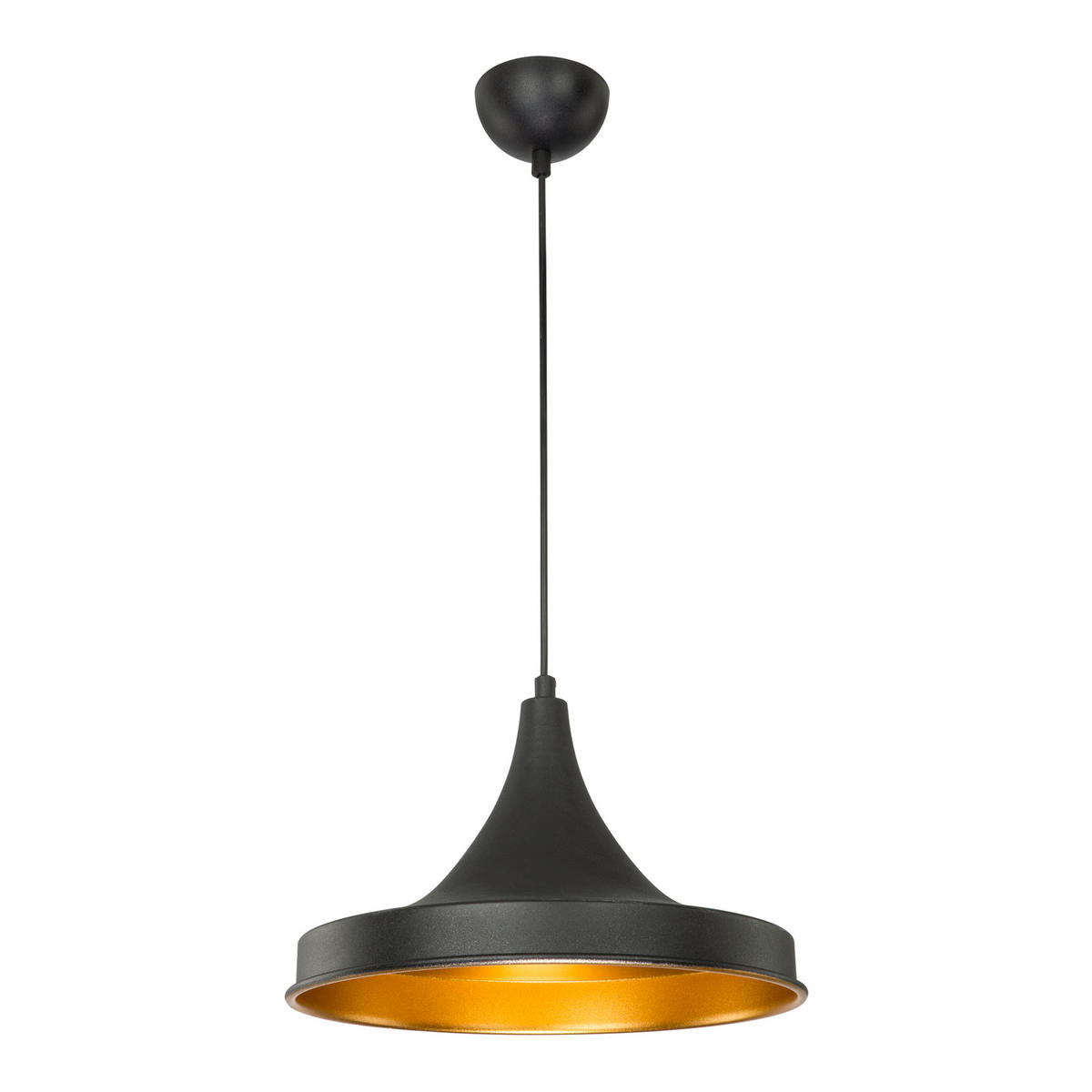 HÄNGELEUCHTE Bamber Bridge - Schwarz, Metall (33/33/91cm) - lux.pro