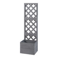 BLUMENKASTEN Amstelveen - Grau, Kunststoff (40/135/30cm) - [en.casa]