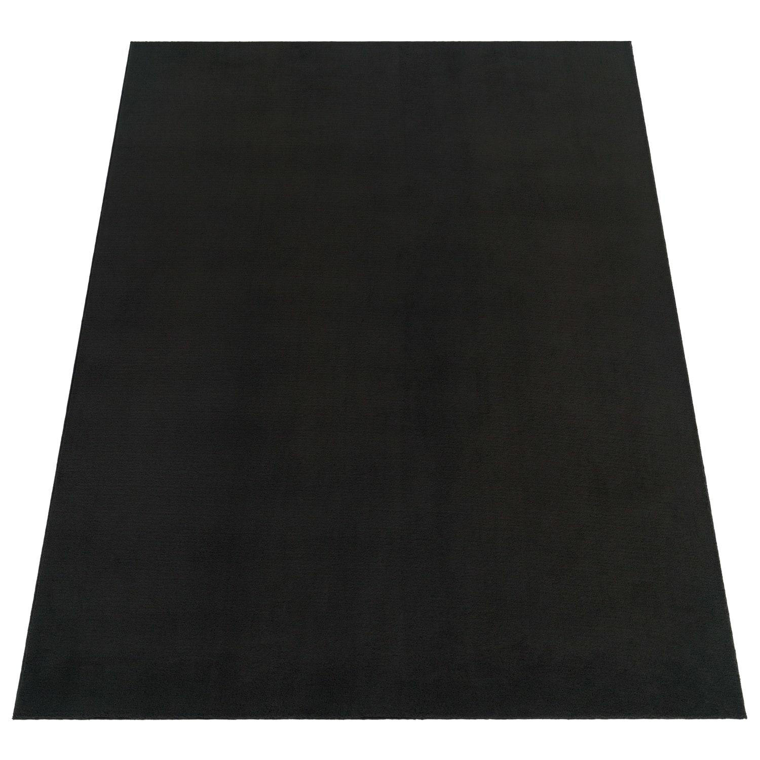 KURZFLOR-TEPPICH CADIZ 630 SCHWARZ 240X340 - Schwarz, Kunststoff (240/340cm) - Paco Home