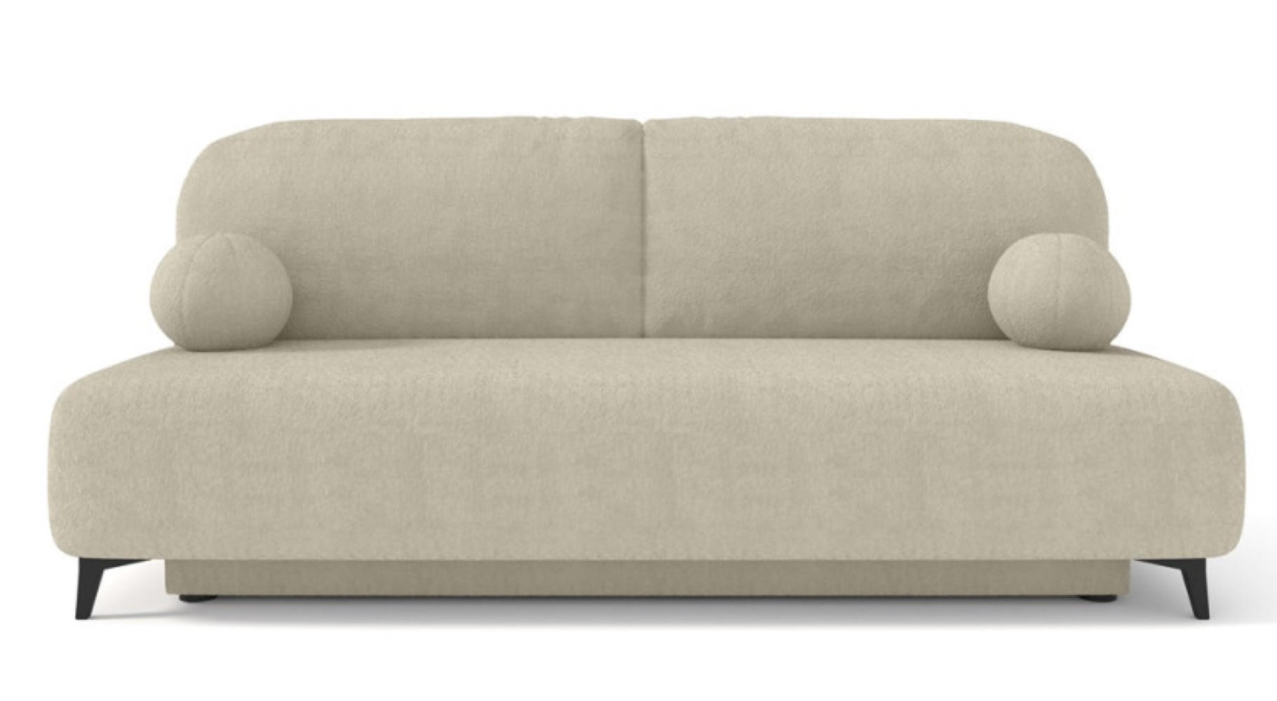 SOFA Beige MIO Mit Schlaffunktion Boucle - Beige, Textil (198/90/86cm) - Sepro Meble