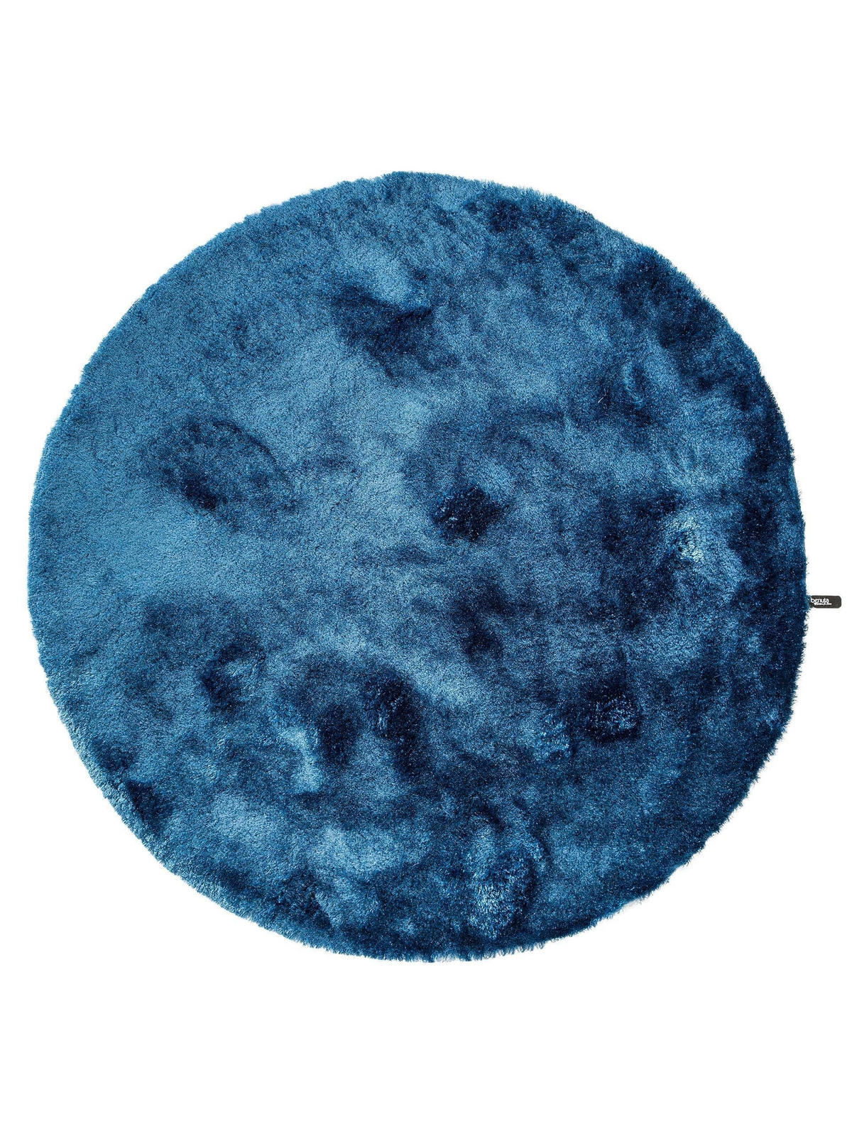 HOCHFLORTEPPICH Whisper Blau ø 200 cm rund - Blau, Textil (200/200cm) - benuta Nest