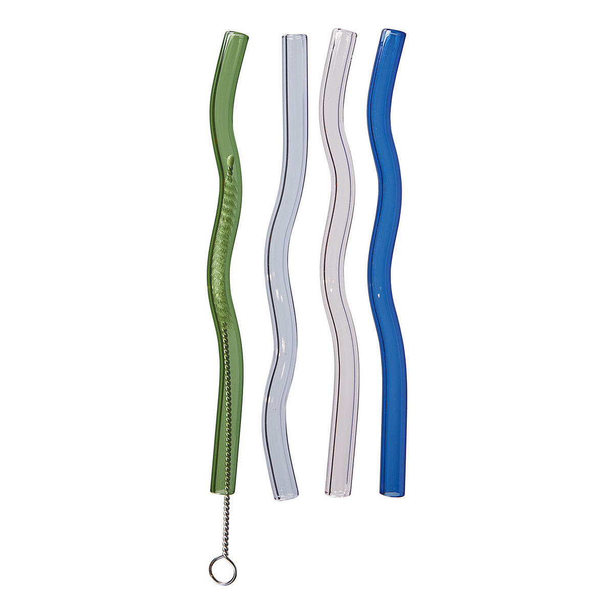 TRINKHALM-SET (4-tlg.) Long Drink - Multicolor, Glas (0.6/15cm) - Butlers