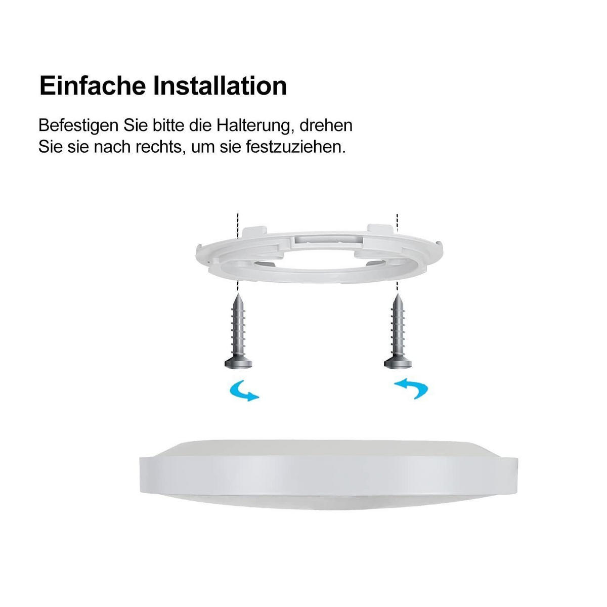 LED-DECKENLEUCHTE Roland 28/28/3 cm - Weiß, Kunststoff (28/28/3cm) - Nettlife