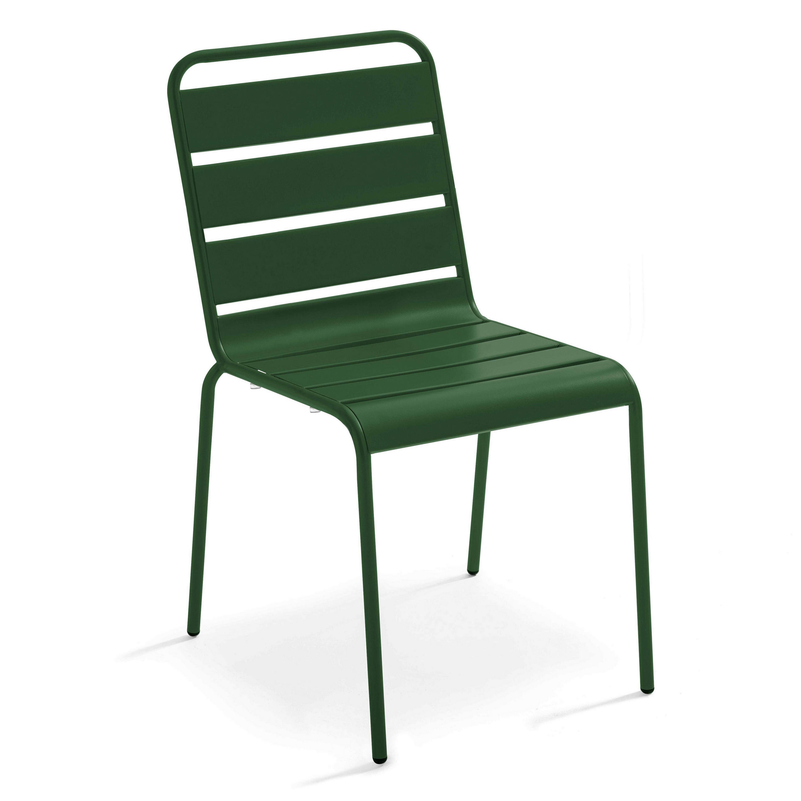 GARTENSTUHL, Waldgrün - Grün, Metall (42/83/53cm) - Oviala