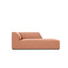 CHAISELONGUE rechts Ruby aus Samt rosa - Pink, Textil (93/69/180cm) - Micadoni