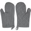 OFENHANDSCHUHE, 18x25 cm, 100% Baumwolle, Grau - Schwarz, Textil (18/25cm) - Zollner