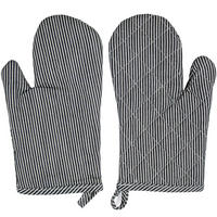 OFENHANDSCHUHE, 18x25 cm, 100% Baumwolle, Grau - Schwarz, Textil (18/25cm) - Zollner