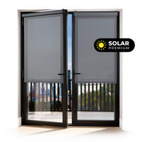 SCREEN-ROLLO Plus Easyfix Dunkelgrau 60x250 - Graphitfarben, Kunststoff (60/250/1cm) - STORESDECO