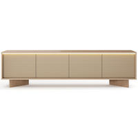 TV stolek Semi, 203 cm - kapučínová/béžová, kompozitní dřevo (203.9/54.4/40cm) - Selsey