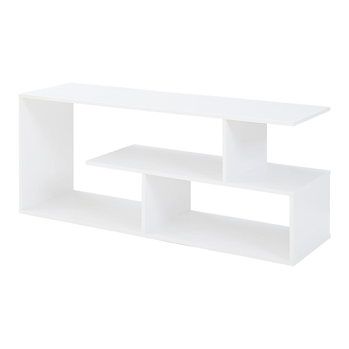 FERNSEHTISCH Anän - Weiß, Holzwerkstoff (29.5/42/100cm) - [en.casa]