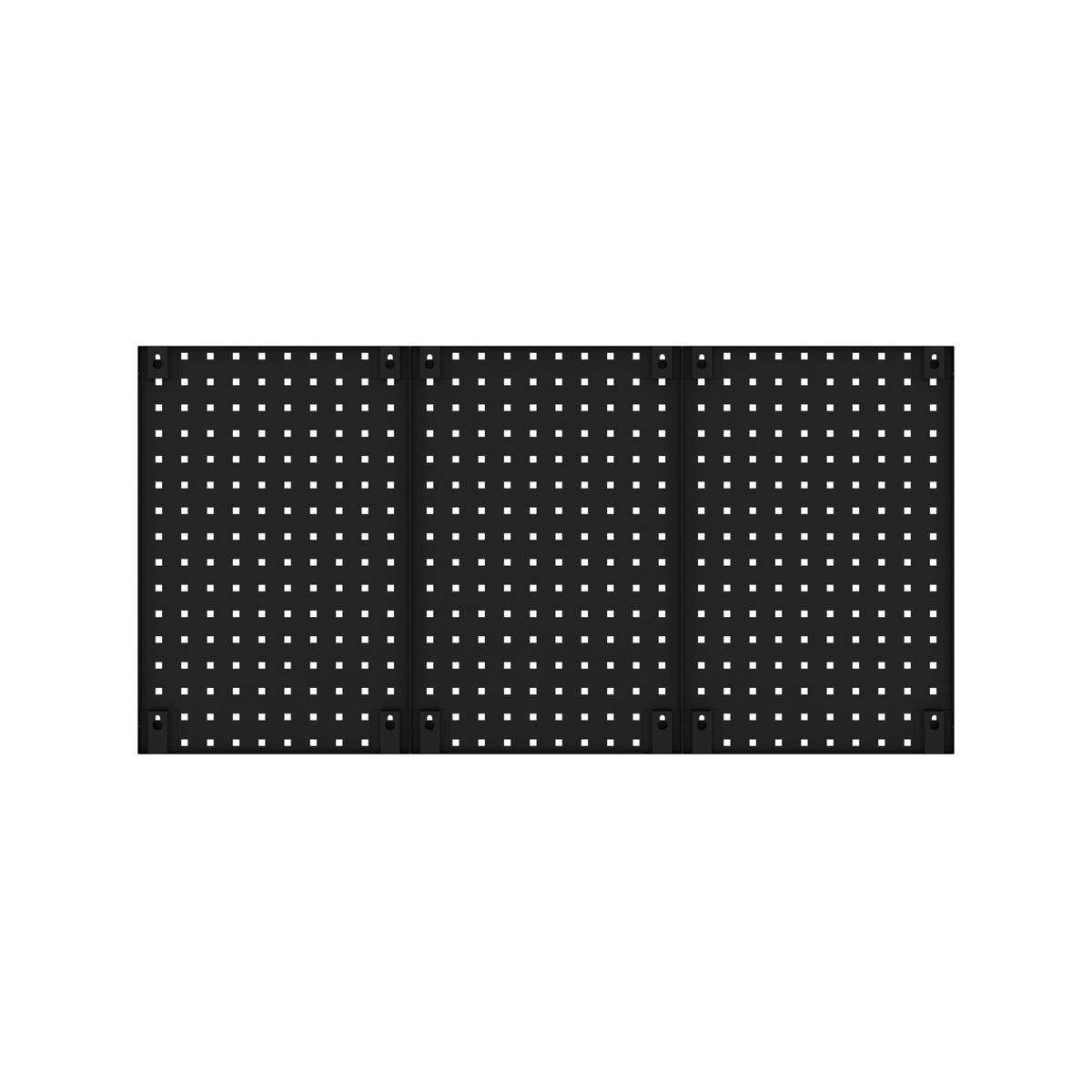 WERKZEUGTAFEL perforiert PAULA - Schwarz, Metall (120/60/1cm) - Jan Nowak
