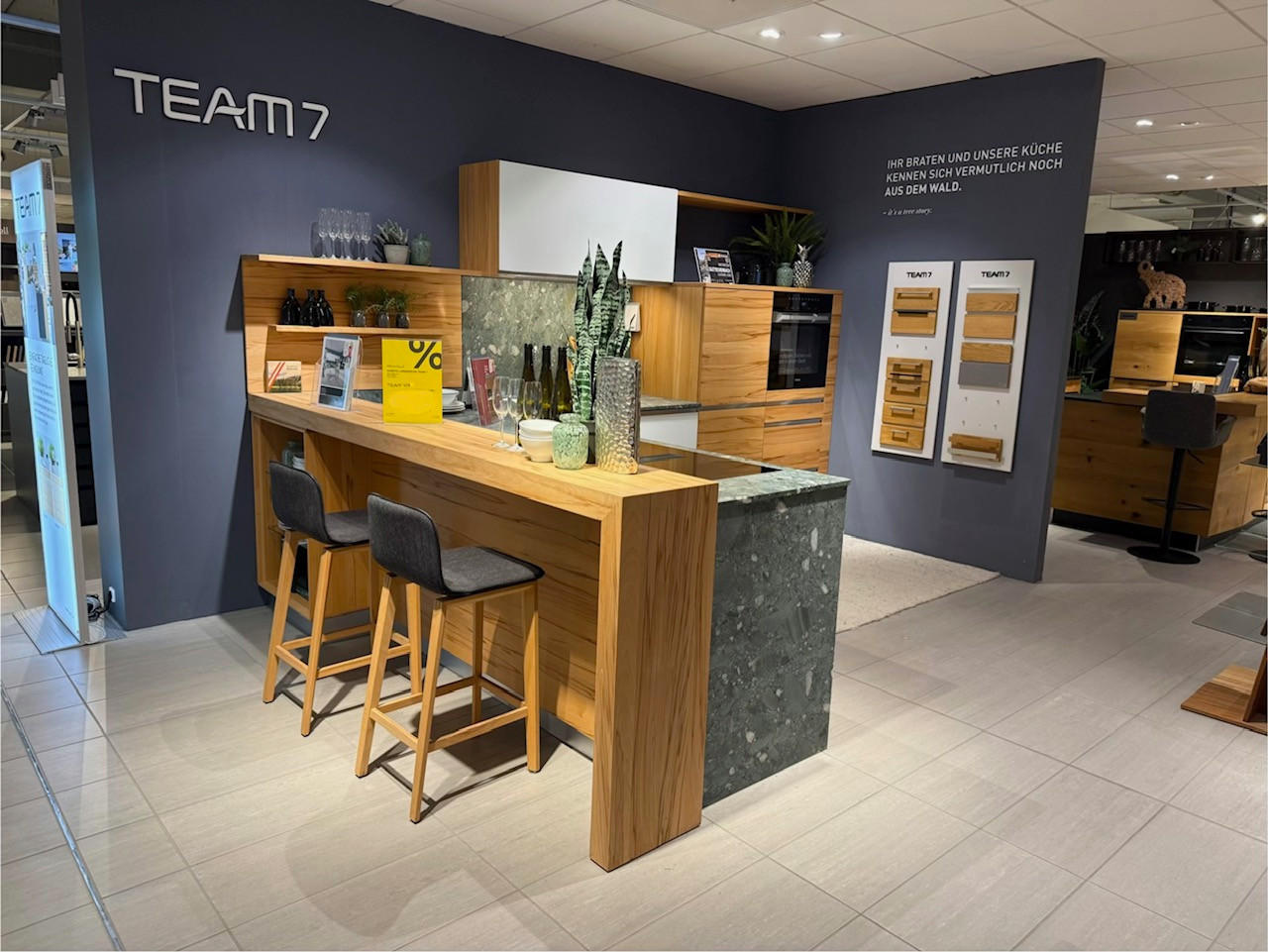 TEAM 7 Massivholz-Küche aus Ausstellung - TEAM 7