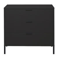 KOMMODE Erna 81x45x82 Anthrazit matt Lack - Anthrazit, Holzwerkstoff (81/82/45cm) - 58aufmkessel