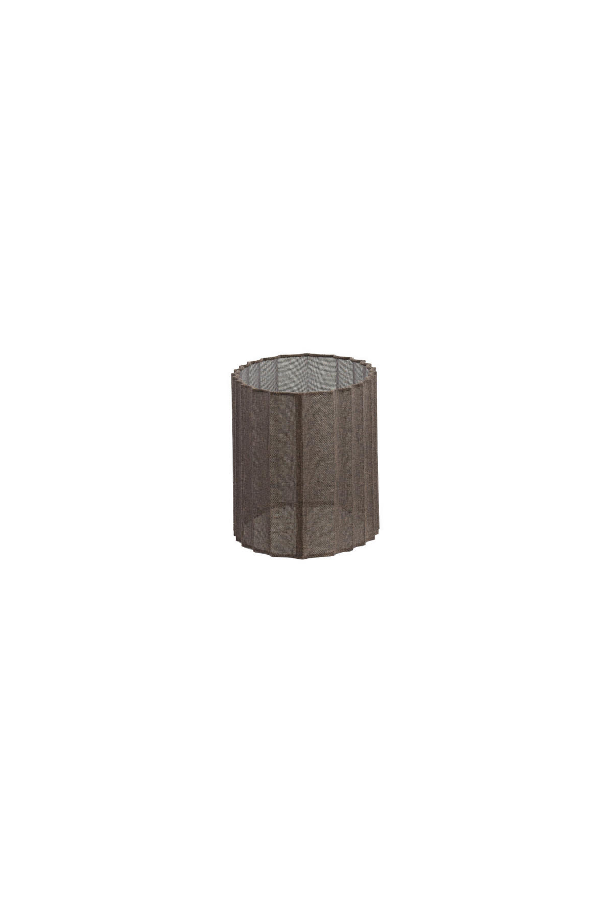 LAMPENSCHIRM Disli Braun 38/17,5/19 cm - Braun, Textil (38/17.5/19cm) - Light & Living