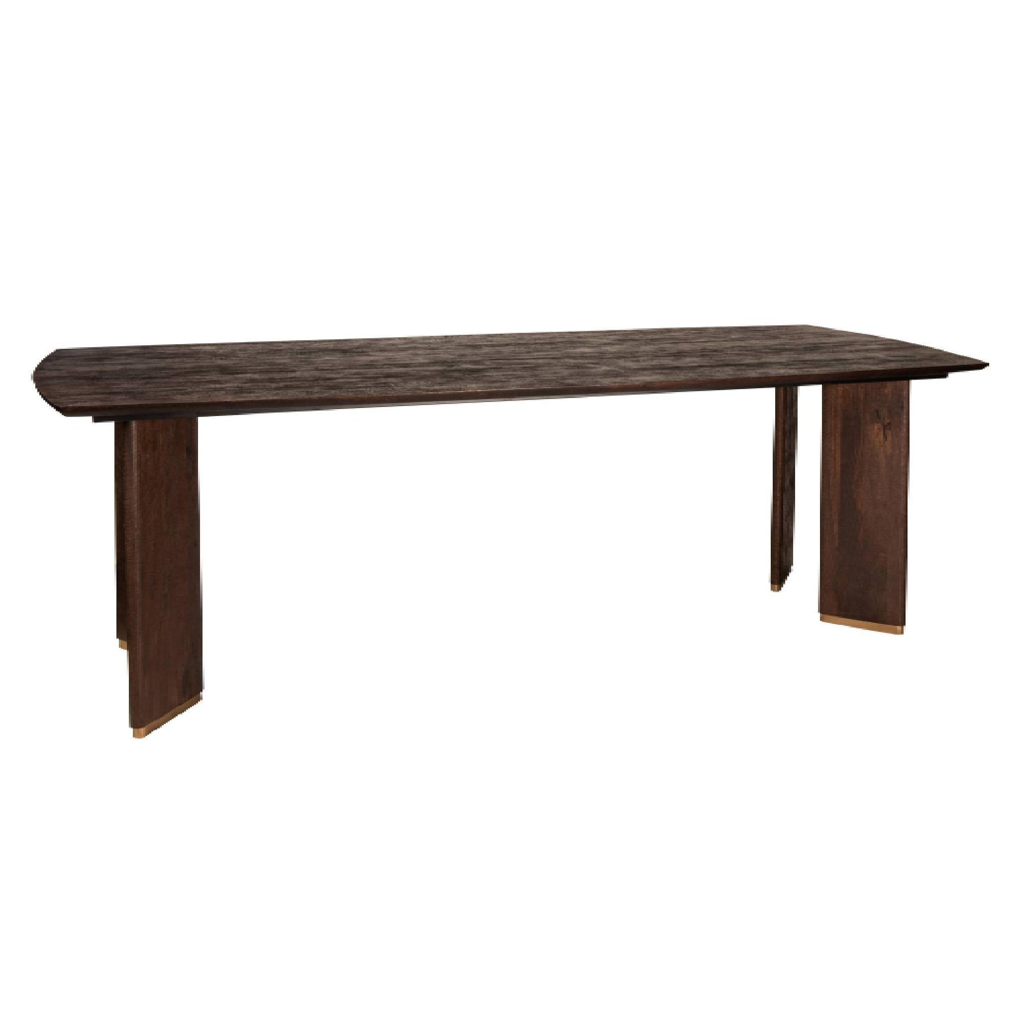 ESSTISCH Liber Braun 280/110/77cm - Braun, Metall (280/110/77cm) - PTMD Collection