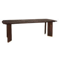 ESSTISCH Liber Braun 280/110/77cm - Braun, Metall (280/110/77cm) - PTMD Collection