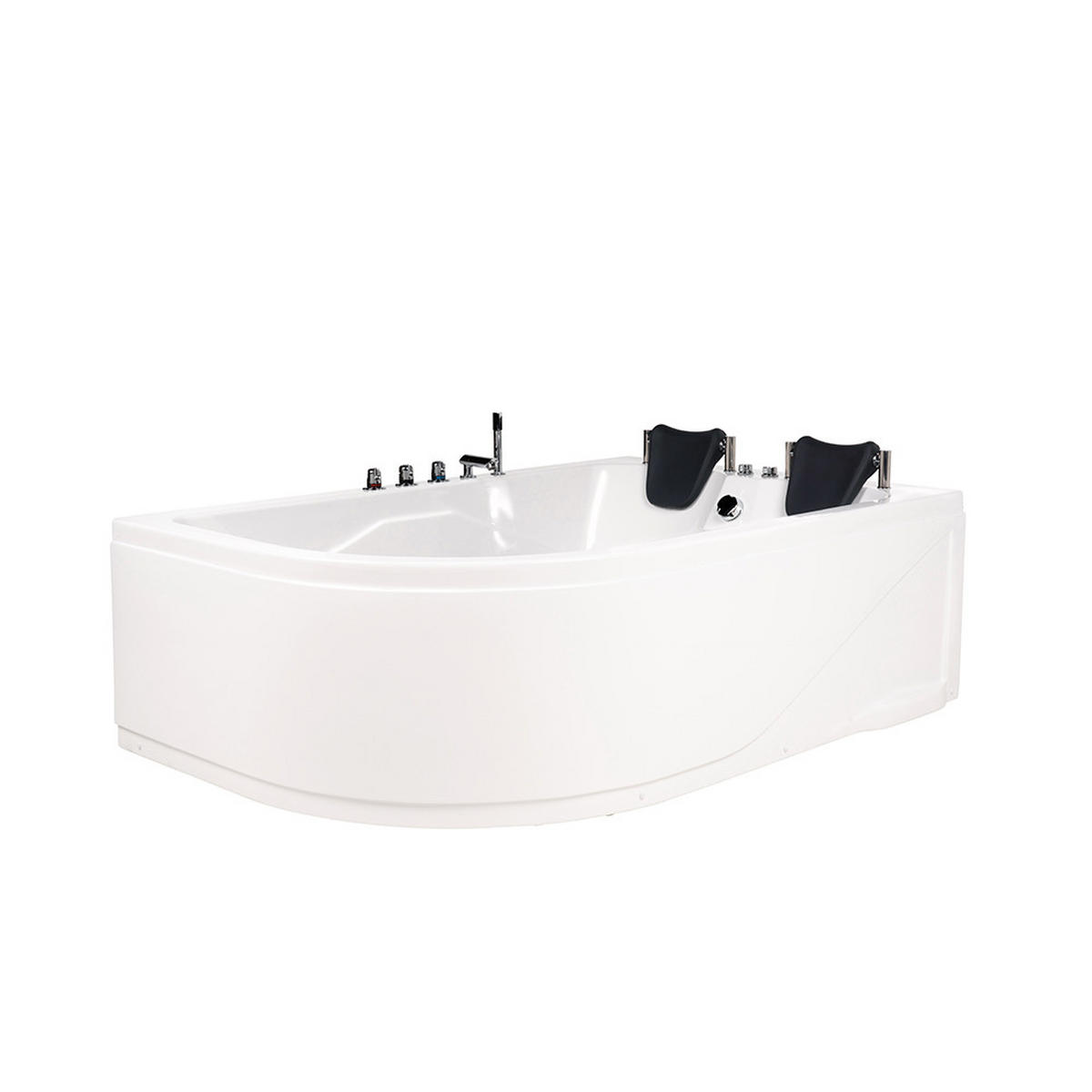 WHIRLPOOL BLUE OCEAN XL - Ausrichtung: Links - Weiß, Keramik (180/65/120cm) - Home Deluxe