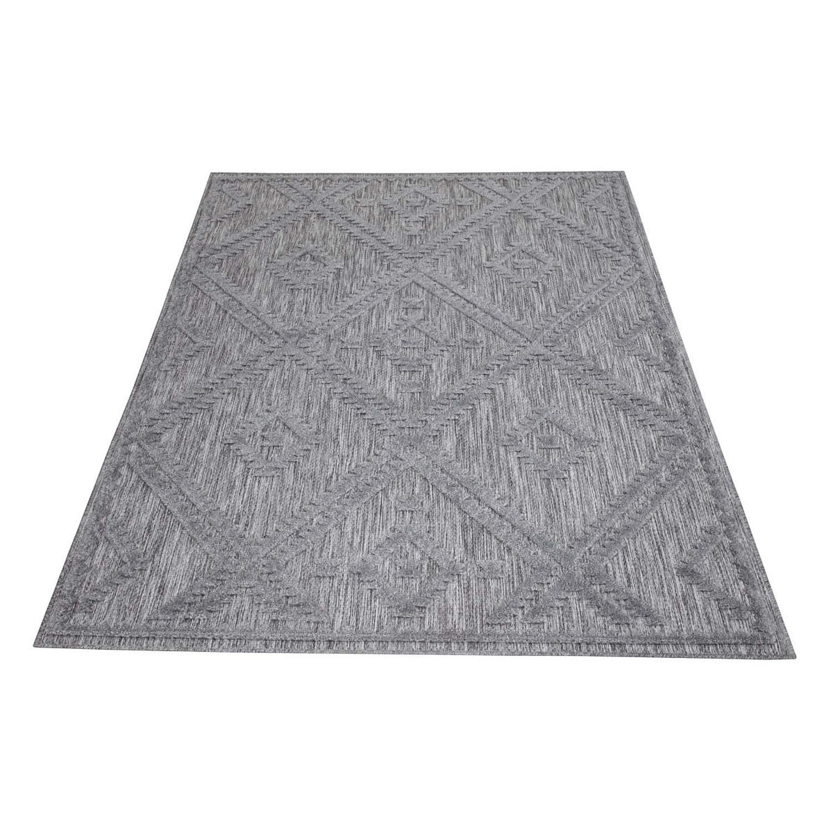 OUTDOOR-TEPPICH Santorini 454 Anthrazit 200x290 cm - Anthrazit, Textil (200/290cm) - carpet city