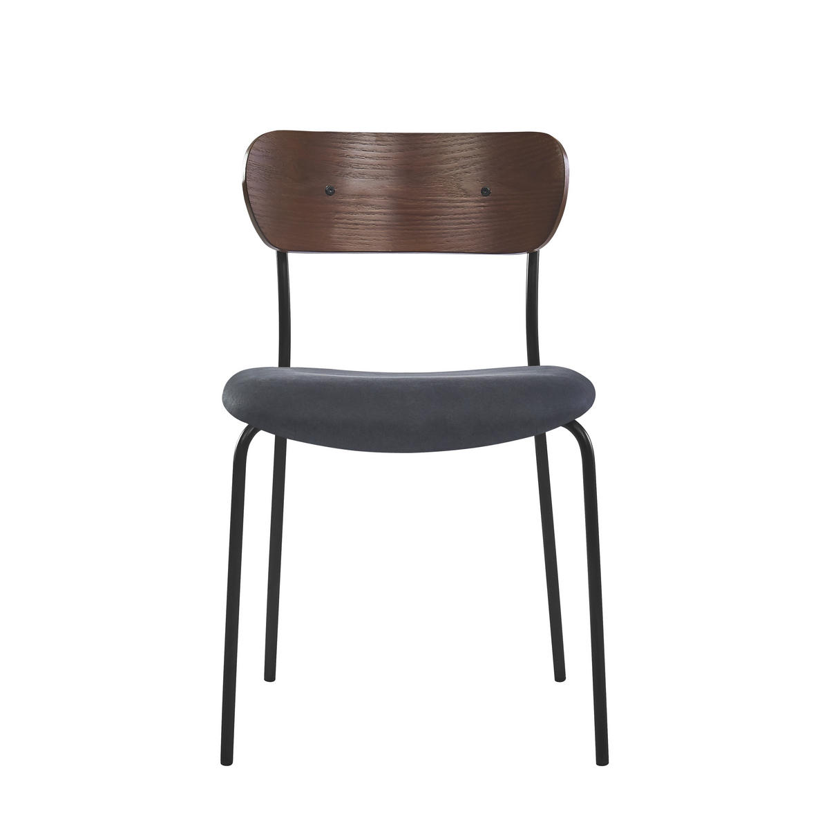 STUHL 2er-Set Kunstleder Schwarz - Schwarz, Textil (51.5/79/50.5cm) - Nordlys