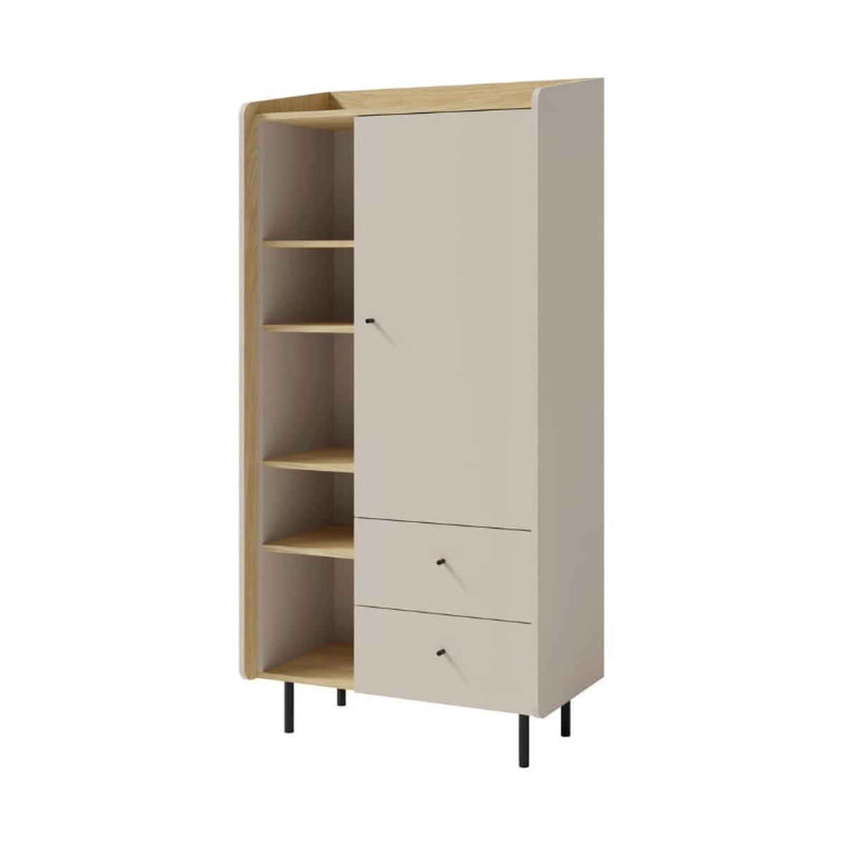 KOMMODE – 80 cm – ALESSIO System – Beige - Beige, Holzwerkstoff (80/170/42cm) - hi-markt