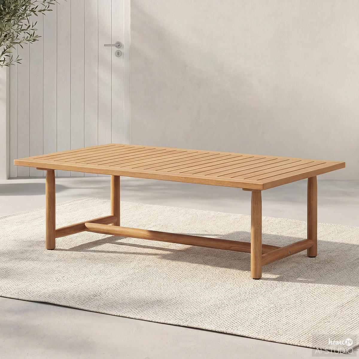 LOUNGETISCH - Akazie massiv - Akazie Braun - Braun/Akaziefarben, Holz (62/110/35cm) - home24